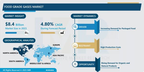 Food Grade Gases Market to Hit USD 12.81 Billion by 2032