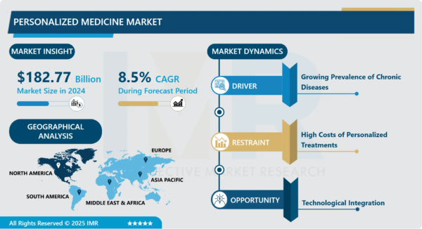 The Global Personalized Medicine Market Size Was Valued at USD 182.77 Billion in 2024 and is Projected to Reach USD 351.03 Billion by 2032