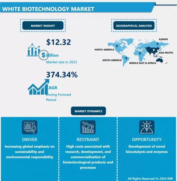 White Biotechnology Market Size Projected to Reach USD 1,065.07 Billion by 2032
